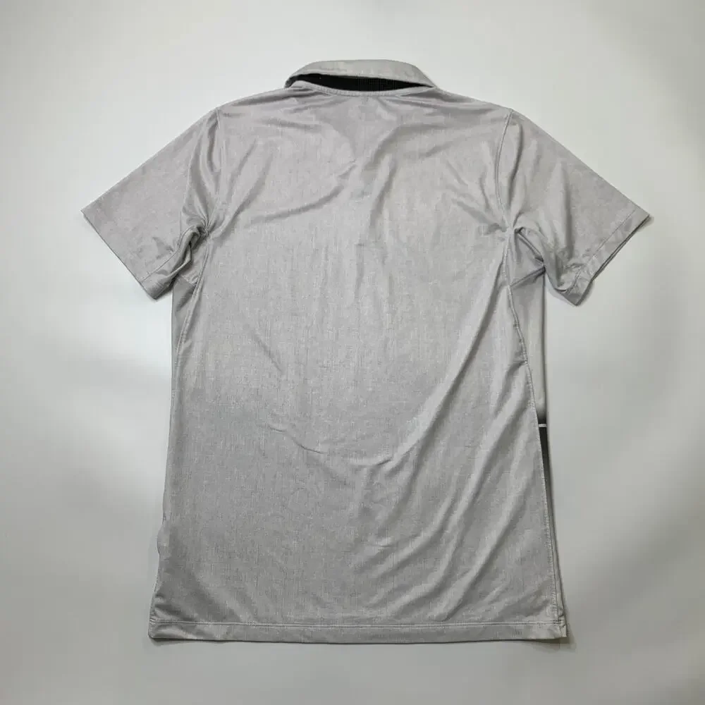 Nike Golf Shirt Mens S Small Standard Dri Fit Mobility Striped Performance Polo